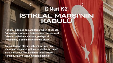 12 Mart İstiklal Marşı nın Kabulü Karacahisar İlkokulu