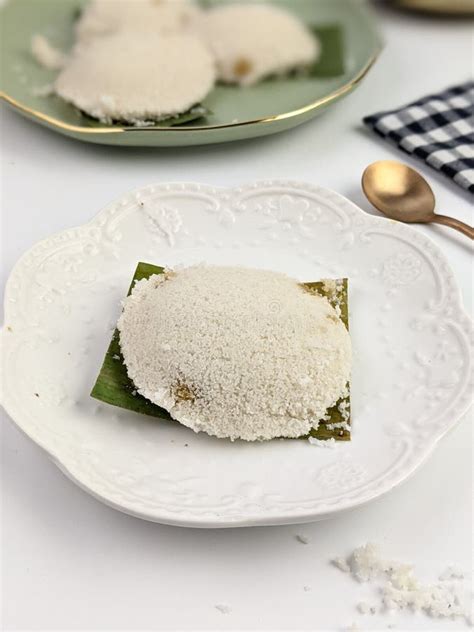 Steam Dessert Known As Putu Piring Stock Image - Image of icing ...