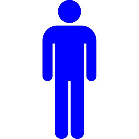 Blue Male Icon Free Svg Images