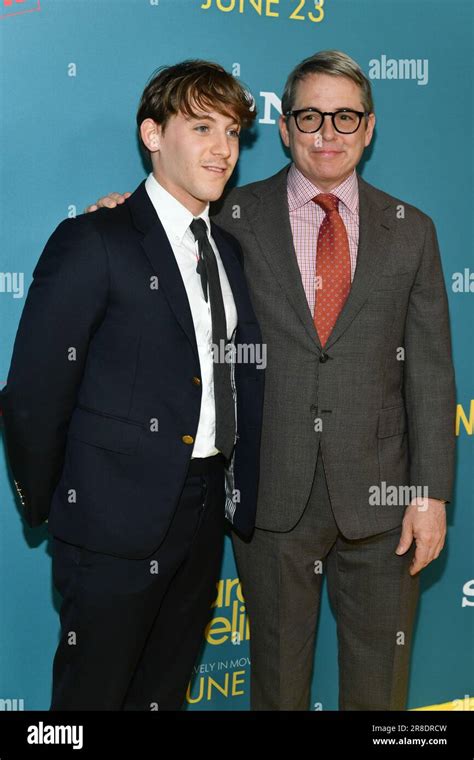 James Wilkie Broderick and Matthew Broderick attend Sony Pictures' "No ...