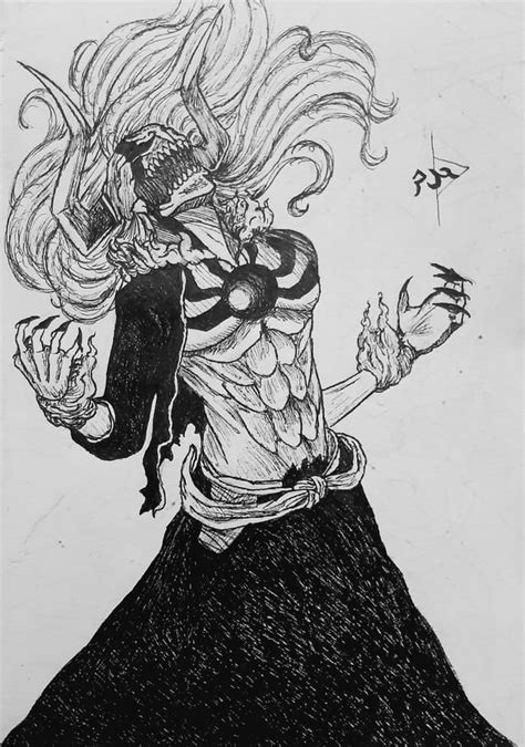 No Spoiler Vasto Lorde Ichigo Sketch Made By Me Based From A Photo