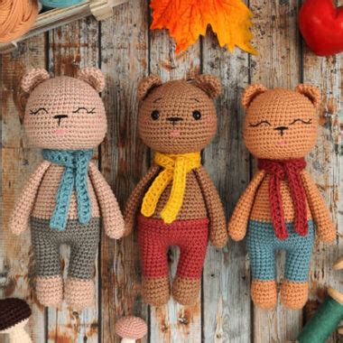 Samt Teddybären Amigurumi Häkeln Anleitung PDF Kostenlos AmigurumiHakenl