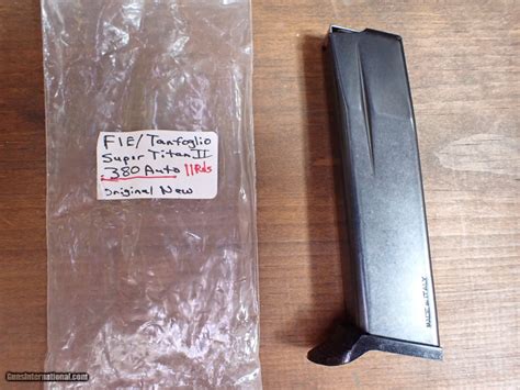 Tanfoglio Excam Fie Super Titan Ii Acp Rd Original For Sale