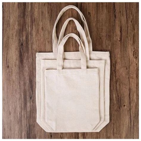 Handled Off White Cotton Carry Bag Capacity 5 KG At Rs 54 Piece In