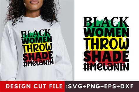 Black Women Throw Shade Melanin Svg Graphic By Craftsvg · Creative Fabrica