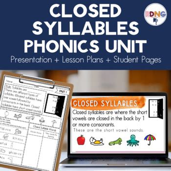 Closed Syllables Phonics Unit Lesson Plans And Activities By Rdng