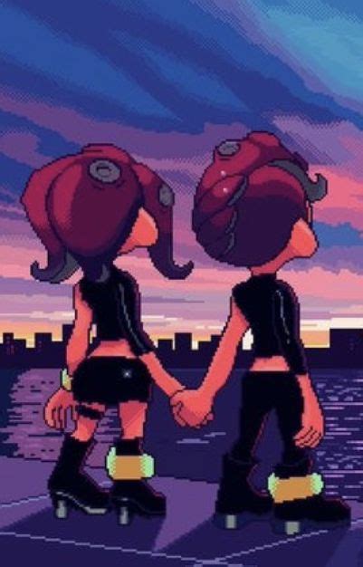 Female Agent 8 X Male Agent 8 In Splatoon