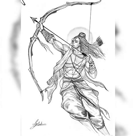 Shri Ram Drawing Tutorial Lord Shri Ram Drawing Step By 52 Off