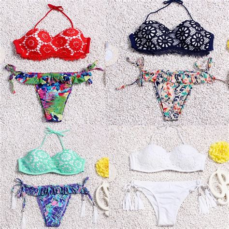 Biquinis Feminino Brasileiro New Design Women Bikini Set Sexy Bra Lace