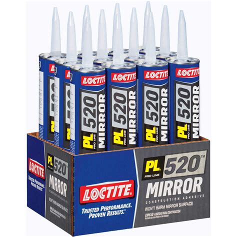 Loctite PL 520 Mirror Adhesive - 10 oz. (12 Tubes Per Carton) from BuyMBS.com