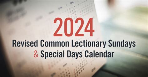 Revised Common Lectionary 2024 2025 Calendar Merle Stevana