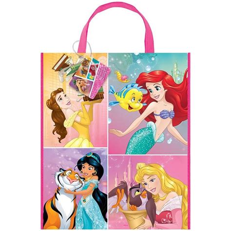 Large Plastic Disney Princess Goodie Bag 13 X 11 Party Favors