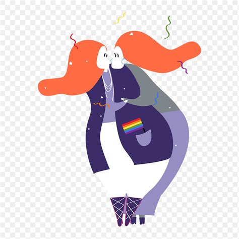Lesbian Couple Png Sticker Lgbtq Premium Png Rawpixel