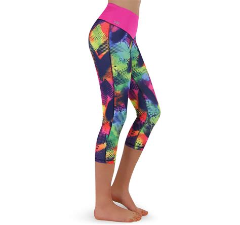 Sport Leggings Damen dreviertel mit Tasche fürs Handy Brazil