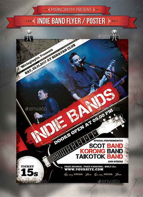 Free Modern Band Flyer Templates In Ms Word Apple Pages Psd