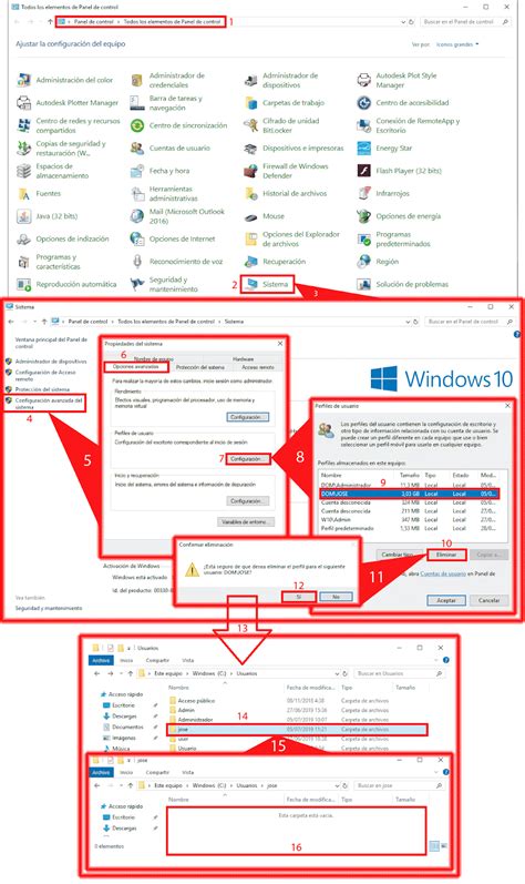 Pantallazos Es Windows 10 Eliminar Un Perfil De Usuario