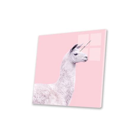 Latitude Run® Unicorn Llama By Paul Fuentes Unframed Graphic Art