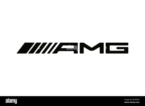 Mercedes Amg Logo White Background Stock Photo Alamy
