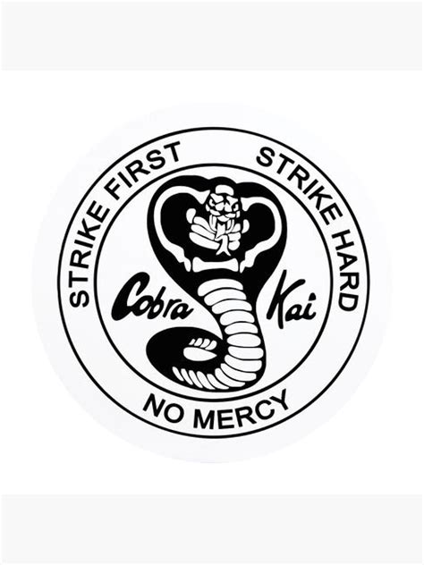 Cobra Kai Karate Kid Logo Poster For Sale By Teefuns Redbubble