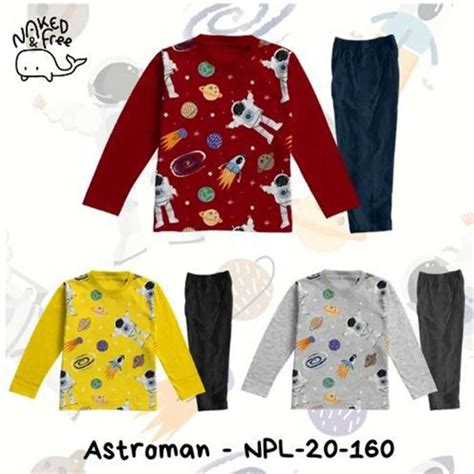 Jual Piyama Anak Ukuran L Dan Xl Setelan Naked Free Astroman