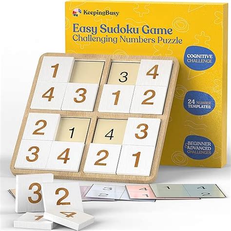 Keeping Busy Wooden Sudoku Game With Templates Dementia Activities