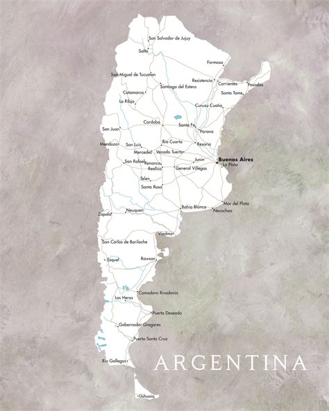 Map Of Map Of Argentina ǀ Maps Of All Cities And Countries For Your