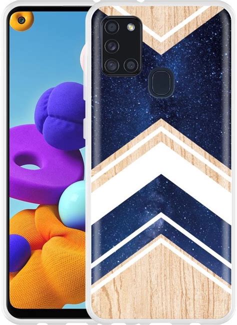 Samsung Galaxy A S Hoesje Space Wood Designed By Cazy Bol