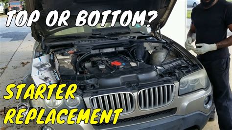 How To Replace Starter TIPS 2007 BMW X3 YouTube