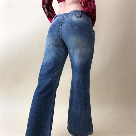 Y2k Low Rise Flared Jeans ⭐️ Made By Reserved Jeans Depop