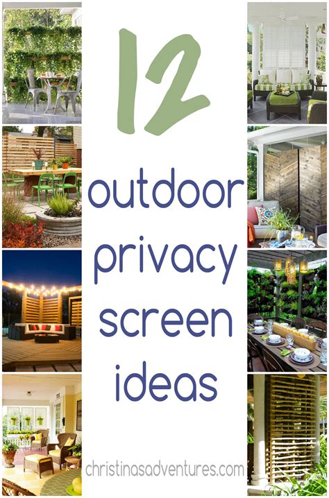 Outdoor Privacy Screen Ideas - Christinas Adventures