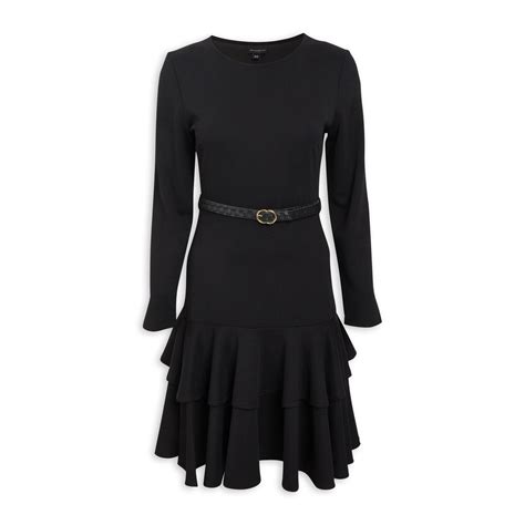 Black Bodycon Tiered Dress 3156033 Truworths