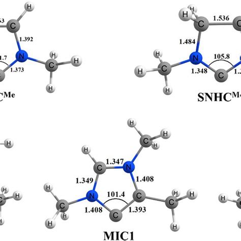 The Optimised Structures Of The Carbenes At Bp D Bj Def Tzvpp Level