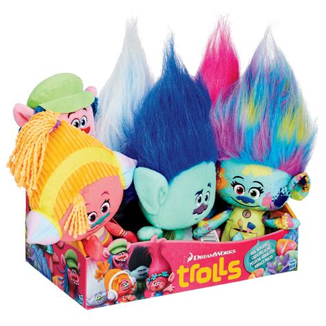 Dreamworks Trolls Hug N Plush Doll Assortment Shop Action Figures