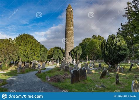 Glendalough Village In Wicklow Ireland Stock Image Image Of Pray