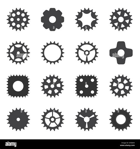 Machine Gear Wheel Cogwheel Vector Illustration Stock Vector Image