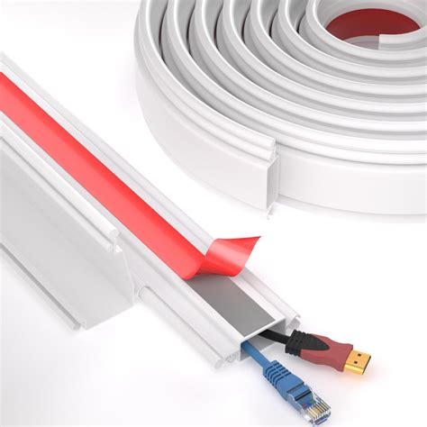 78 Inch Cord Hider Wall Esufeir Cord Cover Wall Cable Management Paintable Wire Hiders For Tv On