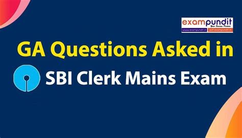 Full Set Of GA Questions Asked In SBI Clerk Mains 2021