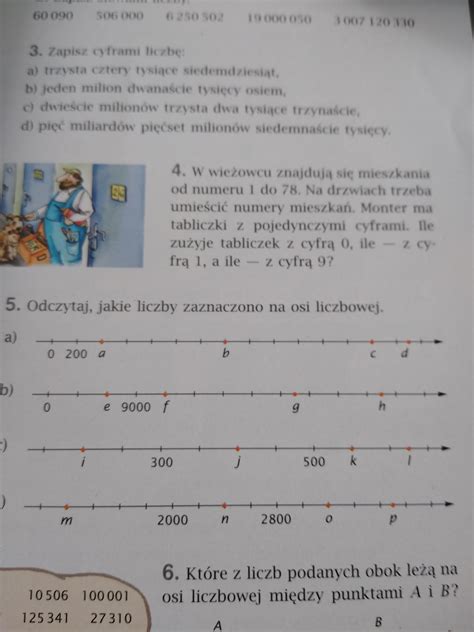 Zad Odczytaj Jakie Liczby Zaznaczono Na Osi Liczbowej Daje Naj