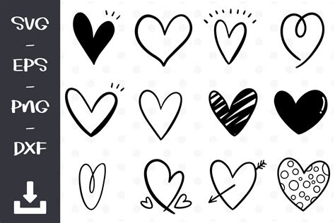 Heart Svg Image 302 Svg Png Eps Dxf File