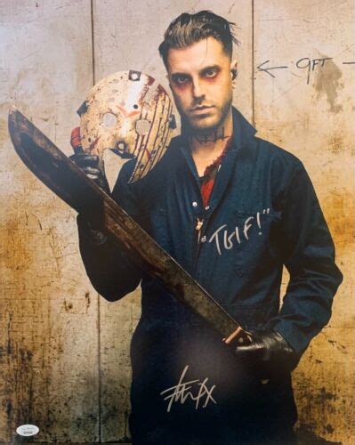 Spencer Charnas Autographed Inscribed 16x20 Photo Ice Nine Kills Jsa