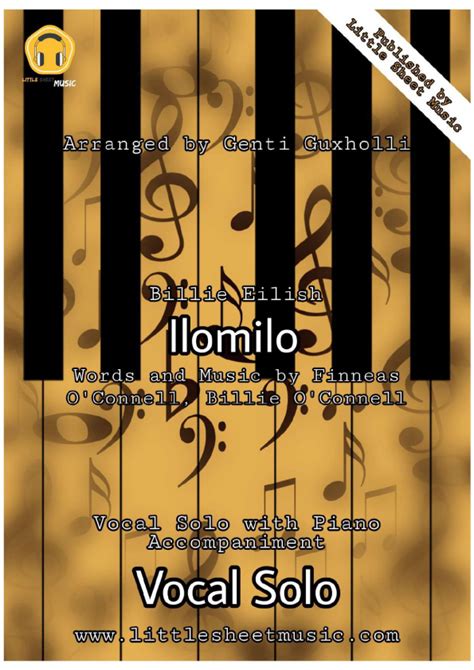 Ilomilo Arr Genti Guxholli By Billie Eilish Sheet Music For Piano