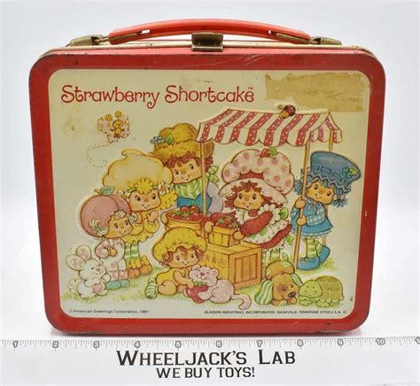 Strawberry Shortcake Metal Lunchbox W Thermos 1981 Aladdin Industries