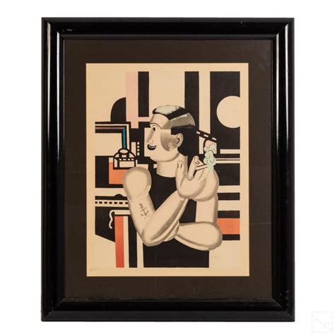 Sold Price Fernand Leger 1881 1955 The Mechanic Cubism Litho