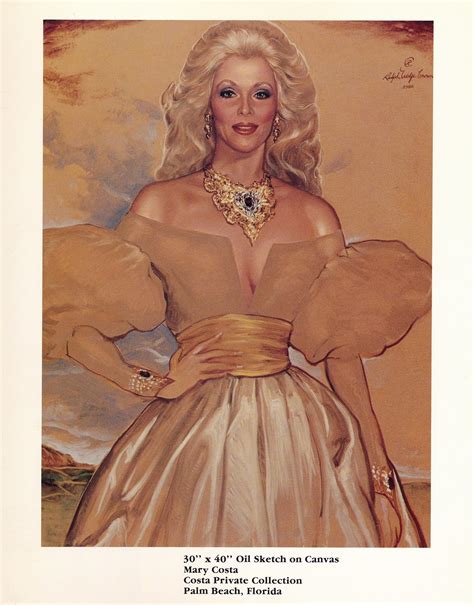 Mary Costa 30 X 40 Oil On Canvas Painted By Ralph Wolfe Cowan