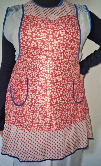 Vintage Nylon Dederon Kittel Sch Rze Apron Smock Rsk Gr Eur