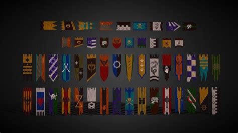 Artstation Medieval Banners And Flags