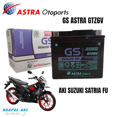 Aki Motor Suzuki Satria FU GS ASTRA GTZ6V Aki Kering Lazada Indonesia