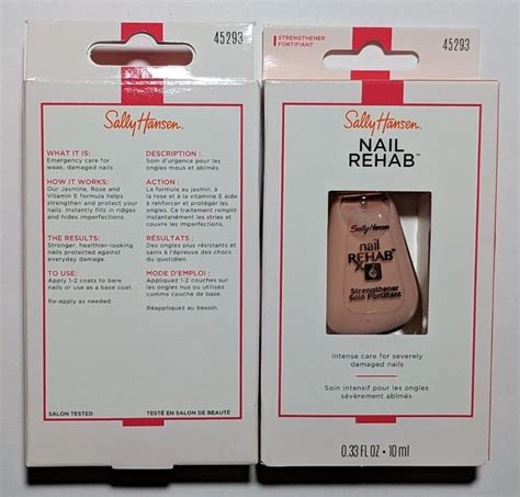 2 Pack Sally Hansen Nail Rehab Intense Care For Damaged Nails 45293