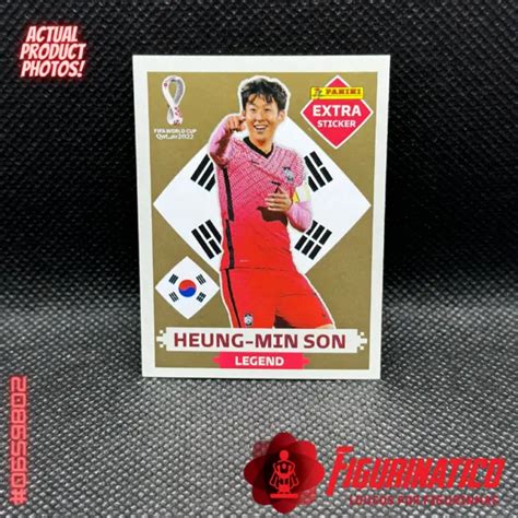 Panini Qatar World Cup Extra Sticker Legend Heung Min Son Gold Eur