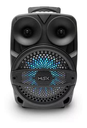 Misik Bocina Bluetooth W Bafle Luces Led Tws Color Negro